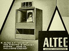 réclame pour Altec VOTT A7