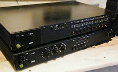 tuner T301 sur ampli A301 Studio Line Braun