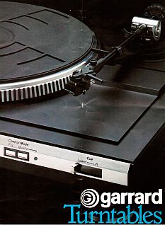 couverture catalogue Garrard Turntables