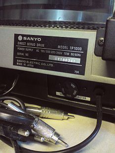 connectique Sanyo tp1000